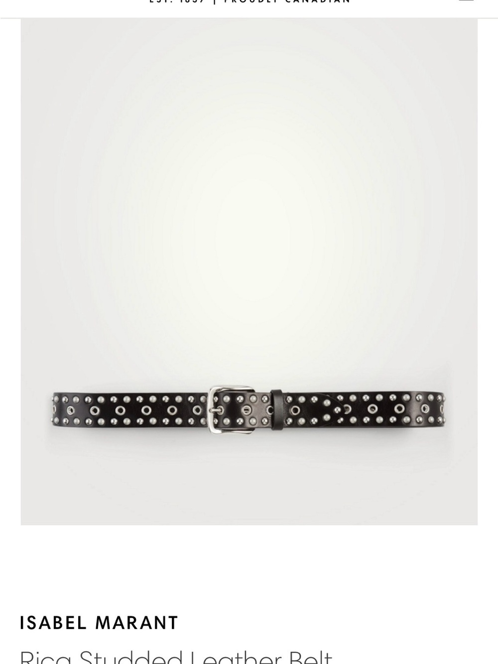 Isabel Marant Rico stud belt - Picture 2 of 6